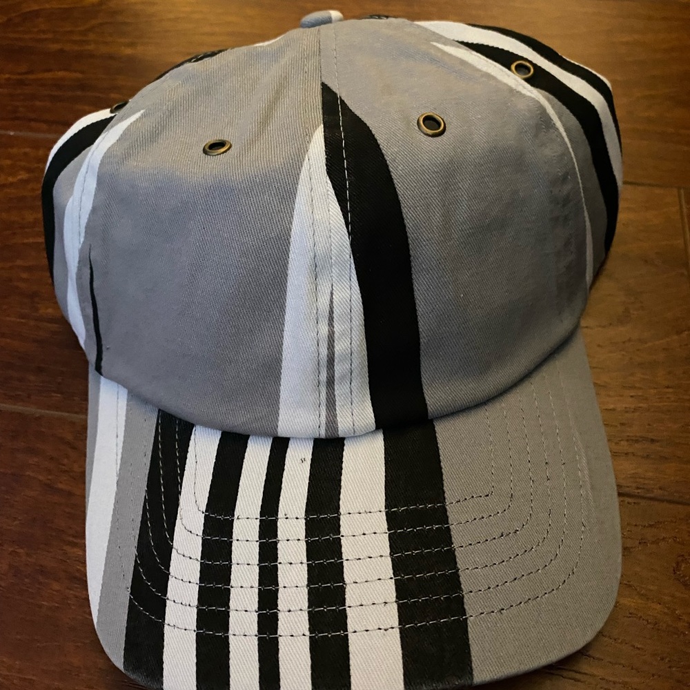 Striped baseball hat